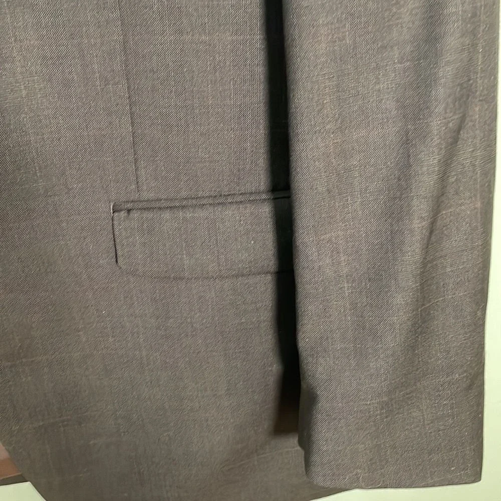 Lauren Ralph Lauren‎ Two Button 100% Wool Blazer Sports Coat Brown Mens Size 41R
